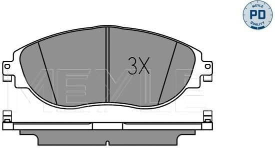 Brake Pad Set, disc brake MEYLE-PD: Advanced performance and design. 025 251 1720/PD - image 2