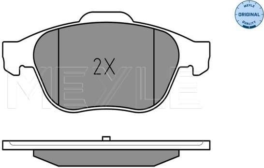 Brake Pad Set, disc brake MEYLE-ORIGINAL: True to OE. 025 245 3618 - image 2