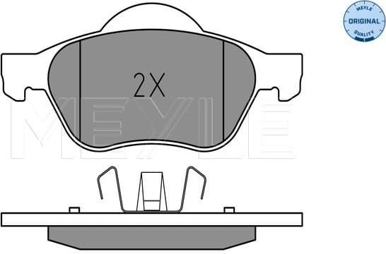 Brake Pad Set, disc brake MEYLE-ORIGINAL: True to OE. 025 232 1518