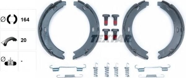 Brake Shoe Set, parking brake 91032800