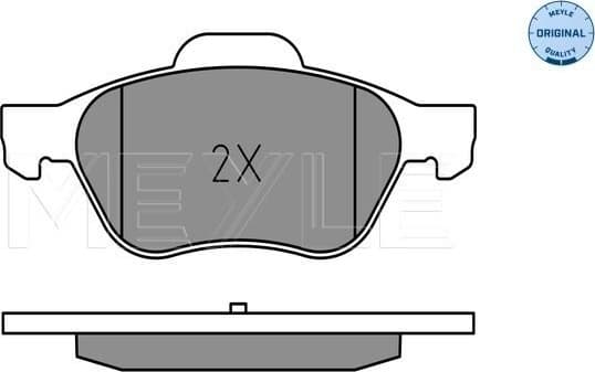 Brake Pad Set, disc brake MEYLE-ORIGINAL: True to OE. 025 245 3518 - image 2