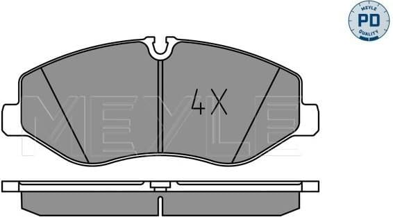 Brake Pad Set, disc brake MEYLE-PD: Advanced performance and design. 025 220 6221/PD