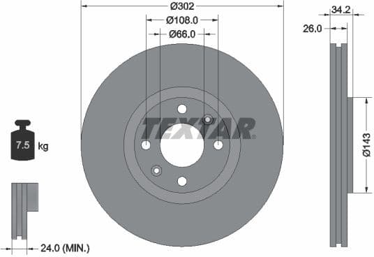 Brake Disc PRO 92168503