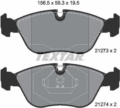 Brake Pad Set, disc brake Q+ 2127304