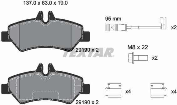 Brake Pad Set, disc brake Q+ 2919001