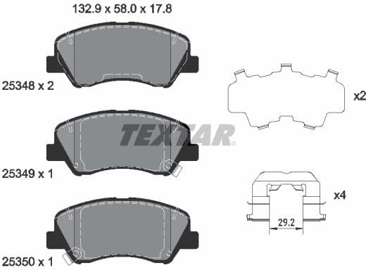 Brake Pad Set, disc brake Q+ 2534801