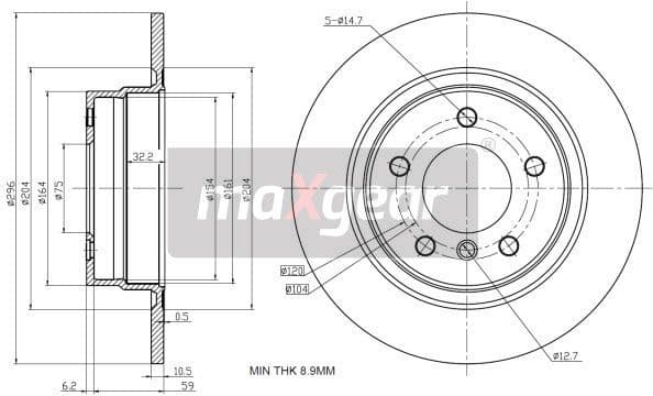 Brake Disc 19-1939 - image 2