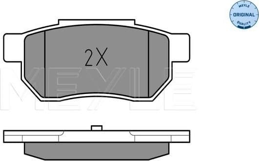 Brake Pad Set, disc brake MEYLE-ORIGINAL: True to OE. 025 213 1313/W - image 2