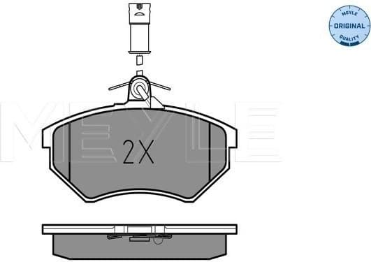 Brake Pad Set, disc brake MEYLE-ORIGINAL: True to OE. 025 209 0119/W