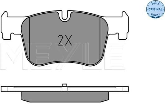 Brake Pad Set, disc brake MEYLE-ORIGINAL: True to OE. 025 255 0618 - image 2