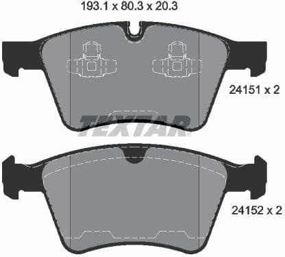 Brake Pad Set, disc brake Q+ 2415101