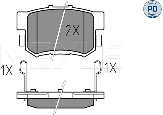 Brake Pad Set, disc brake MEYLE-PD: Advanced performance and design. 025 217 1914/PD