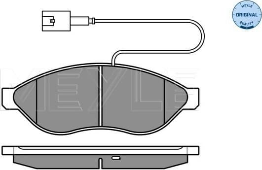 Brake Pad Set, disc brake MEYLE-ORIGINAL: True to OE. 025 244 6819/W2 - image 2