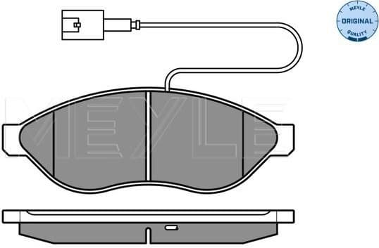 Brake Pad Set, disc brake MEYLE-ORIGINAL: True to OE. 025 244 6819/W1 - image 2