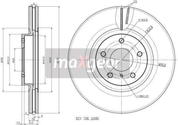 Brake Disc 19-2407 - image 2