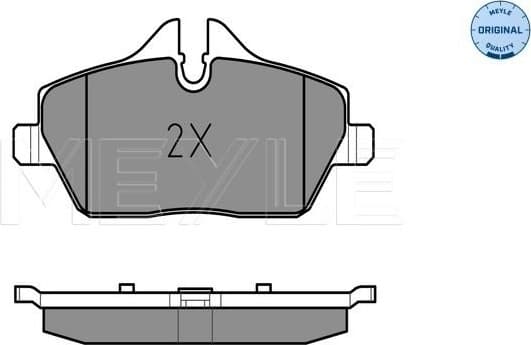 Brake Pad Set, disc brake MEYLE-ORIGINAL: True to OE. 025 239 1517