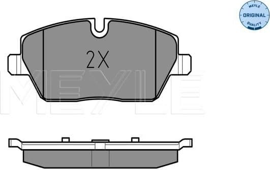 Brake Pad Set, disc brake MEYLE-ORIGINAL: True to OE. 025 239 1517 - image 2