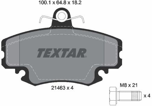 Brake Pad Set, disc brake Q+ 2146306