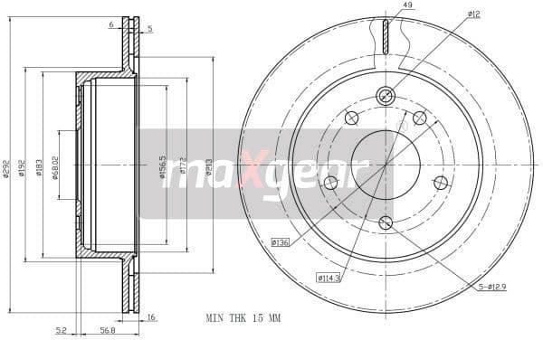 Brake Disc 19-1873