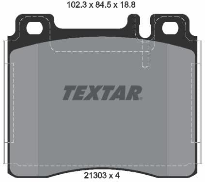 Brake Pad Set, disc brake Q+ 2130304