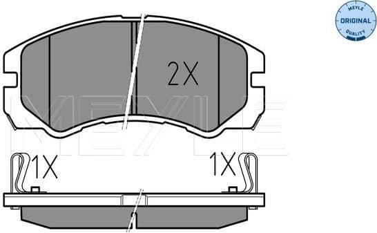 Brake Pad Set, disc brake MEYLE-ORIGINAL: True to OE. 025 218 4516/W