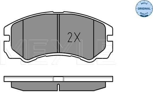 Brake Pad Set, disc brake MEYLE-ORIGINAL: True to OE. 025 218 4516/W - image 2