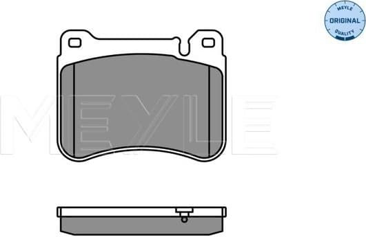Brake Pad Set, disc brake MEYLE-ORIGINAL: True to OE. 025 239 4516