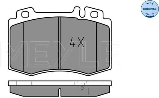 Brake Pad Set, disc brake MEYLE-ORIGINAL: True to OE. 025 237 4517