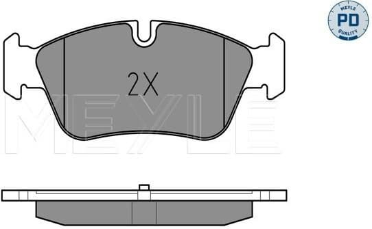 Brake Pad Set, disc brake MEYLE-PD: Advanced performance and design. 025 239 3517/PD - image 2