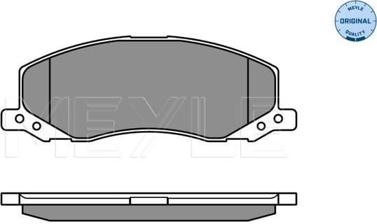 Brake Pad Set, disc brake MEYLE-ORIGINAL: True to OE. 025 244 1817/W