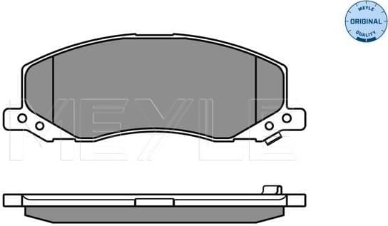 Brake Pad Set, disc brake MEYLE-ORIGINAL: True to OE. 025 244 1817/W - image 3