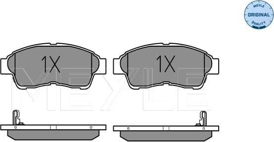 Brake Pad Set, disc brake MEYLE-ORIGINAL: True to OE. 025 216 0117/W