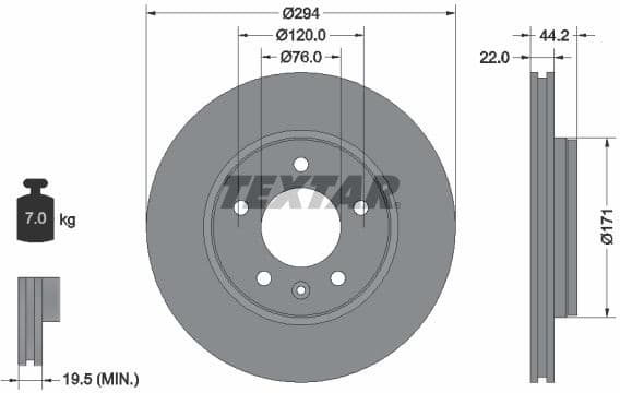 Brake Disc PRO 92121403