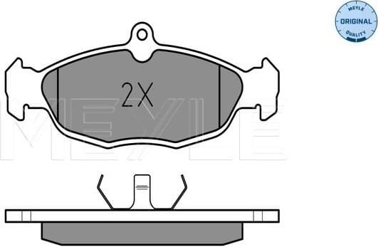 Brake Pad Set, disc brake MEYLE-ORIGINAL: True to OE. 025 205 4716
