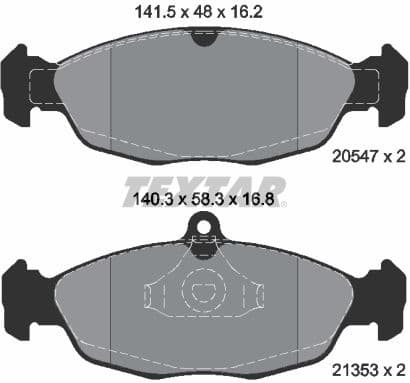 Brake Pad Set, disc brake Q+ 2054701