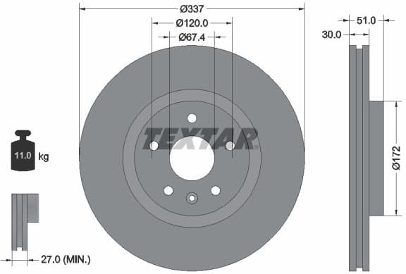 Brake Disc PRO 92187103