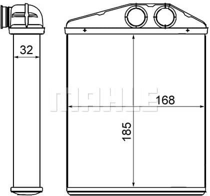 Heat Exchanger, interior heating BEHR AH 13 000S - image 2