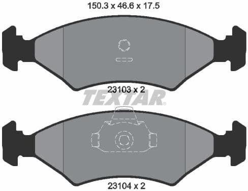 Brake Pad Set, disc brake 2310301