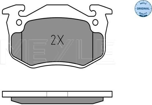 Brake Pad Set, disc brake MEYLE-ORIGINAL: True to OE. 025 209 7311 - image 2