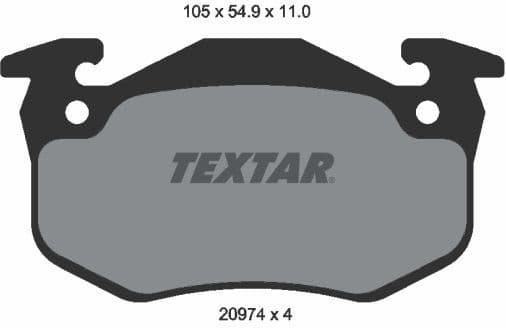 Brake Pad Set, disc brake 2097401