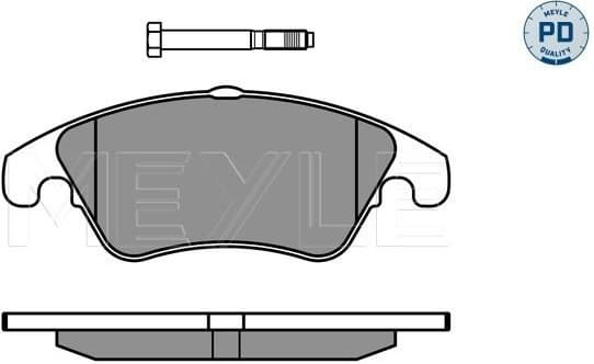 Brake Pad Set, disc brake MEYLE-PD: Advanced performance and design. 025 243 1019/PD