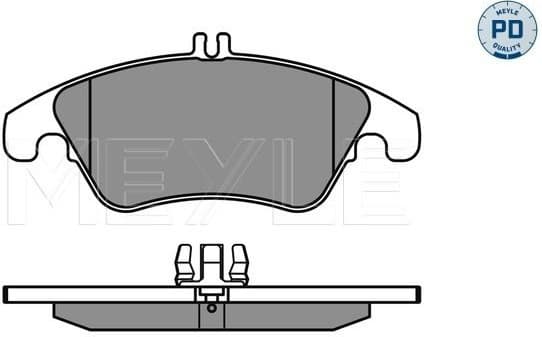 Brake Pad Set, disc brake MEYLE-PD: Advanced performance and design. 025 243 1019/PD - image 2