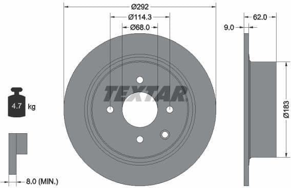 Brake Disc PRO 92234303