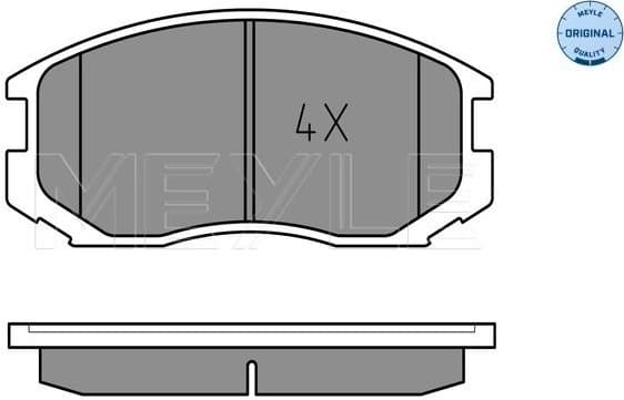 Brake Pad Set, disc brake MEYLE-ORIGINAL: True to OE. 025 216 5015
