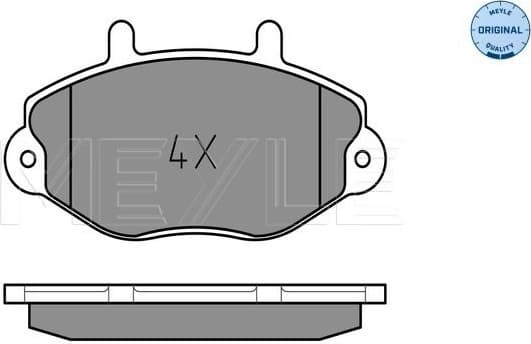Brake Pad Set, disc brake MEYLE-ORIGINAL: True to OE. 025 214 6918