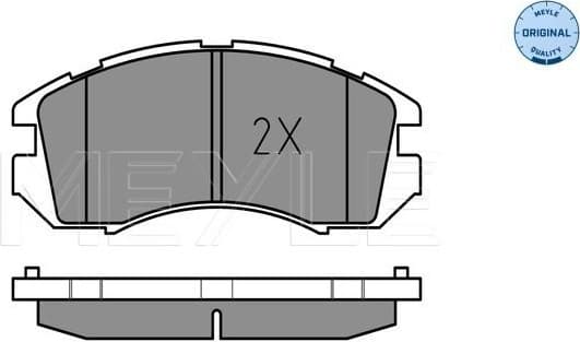Brake Pad Set, disc brake MEYLE-ORIGINAL: True to OE. 025 217 2517/W - image 2
