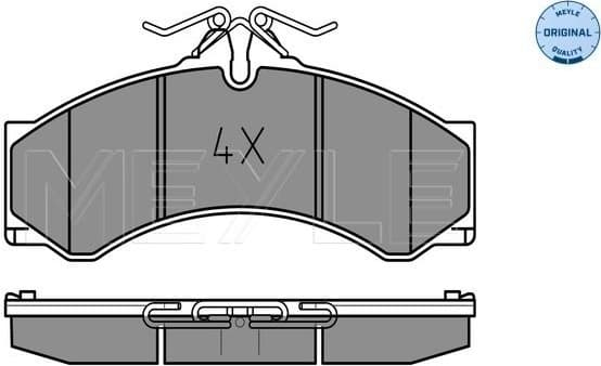 Brake Pad Set, disc brake MEYLE-ORIGINAL: True to OE. 025 290 7620