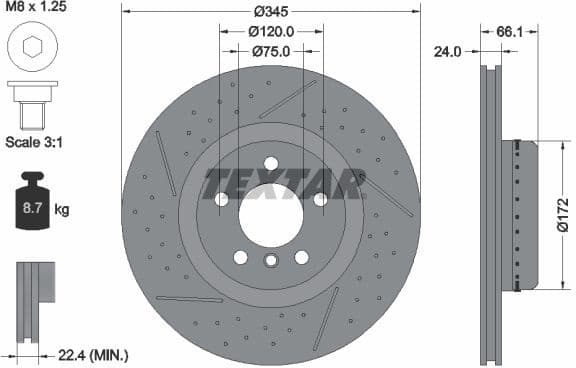 Brake Disc PRO+ 92265225