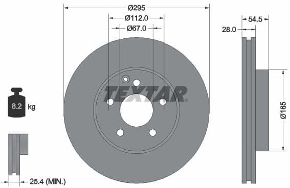 Brake Disc PRO+ 92115205