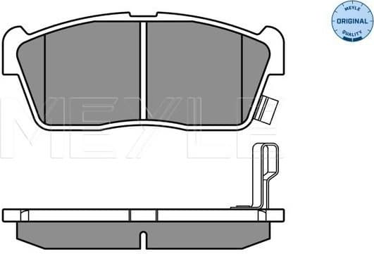 Brake Pad Set, disc brake MEYLE-ORIGINAL: True to OE. 025 235 0715 - image 3